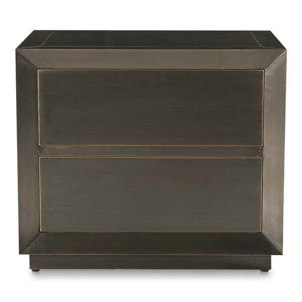 Moe's Dawson Nightstand in Deep Bronze