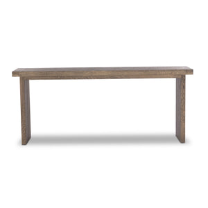 Warby Console Table in Worn Oak Veneer