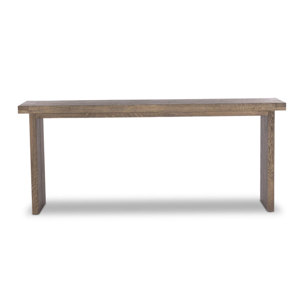 Warby Console Table in Worn Oak Veneer