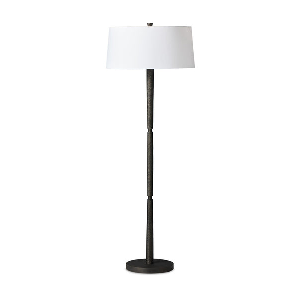 Fernando Floor Lamp In Forged Black Aluminum