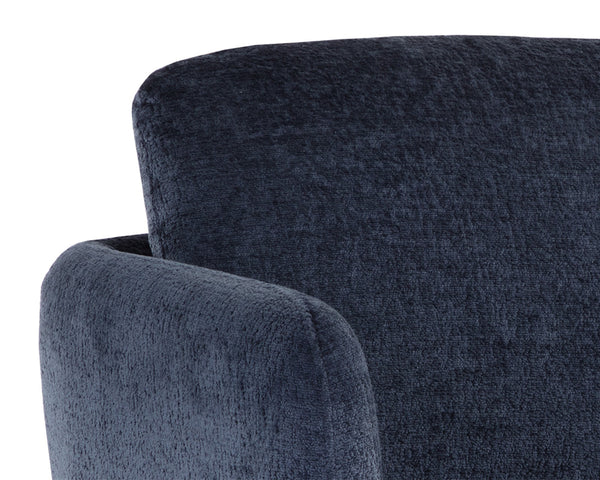 GILLEY SWIVEL LOUNGE CHAIR - BERGEN NAVY