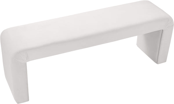 Dale Bench In Cream Velvet