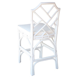 Kara Rattan Counter Stool In White 