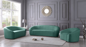 Vivian Chair In Mint Velvet