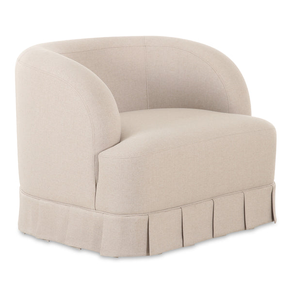 Moe's Maren Swivel Chair in Beige