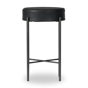 Nocona Bar + Counter Stool - Black Leather