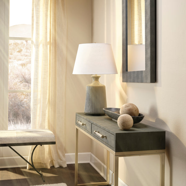 Structure Shagreen Rectangle Mirror, Grey