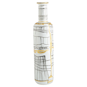 Lindus Vase | Black | White - Large