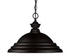 Pendant Lights 1 Light Pendant in Matte Black Finish