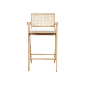 Jeanneret Bar Stool with Cushion