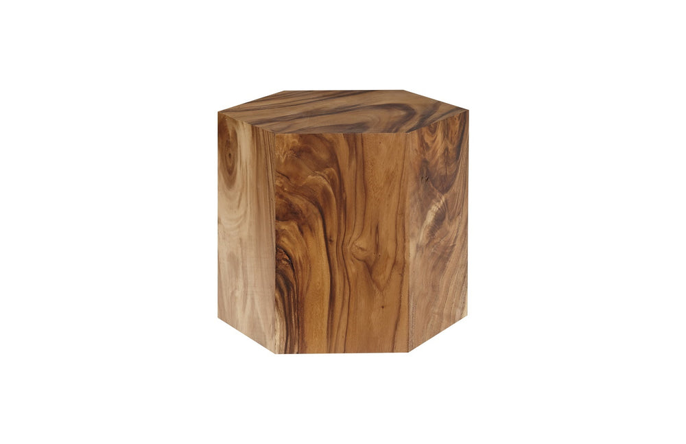 Honeycomb Side Table, Chamcha Wood, Smallall