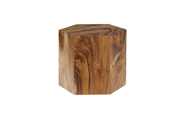 Honeycomb Side Table, Chamcha Wood, Smallall
