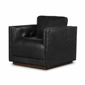 Kiera Swivel Chair In Sonoma Black