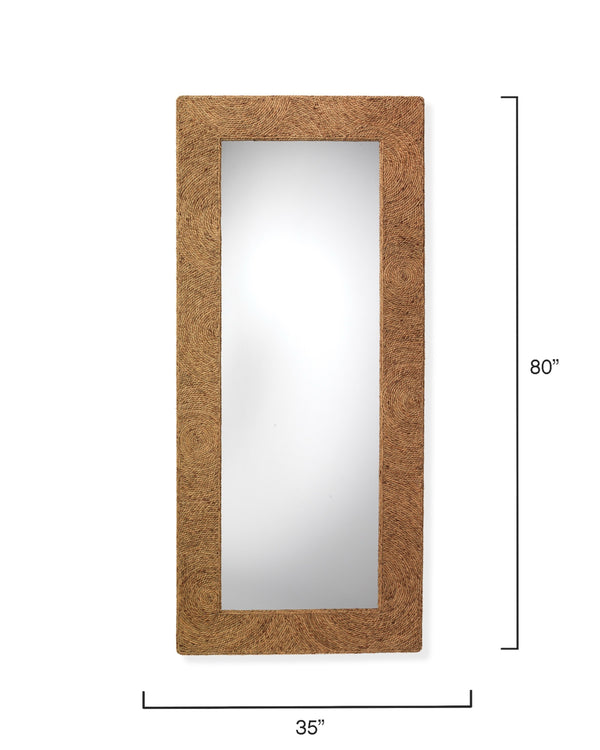 Harbor Seagrass Rectangle Floor Mirror