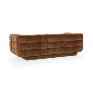 Thea Upholstered Sofa with Hand-Tufted Accents - Bronze