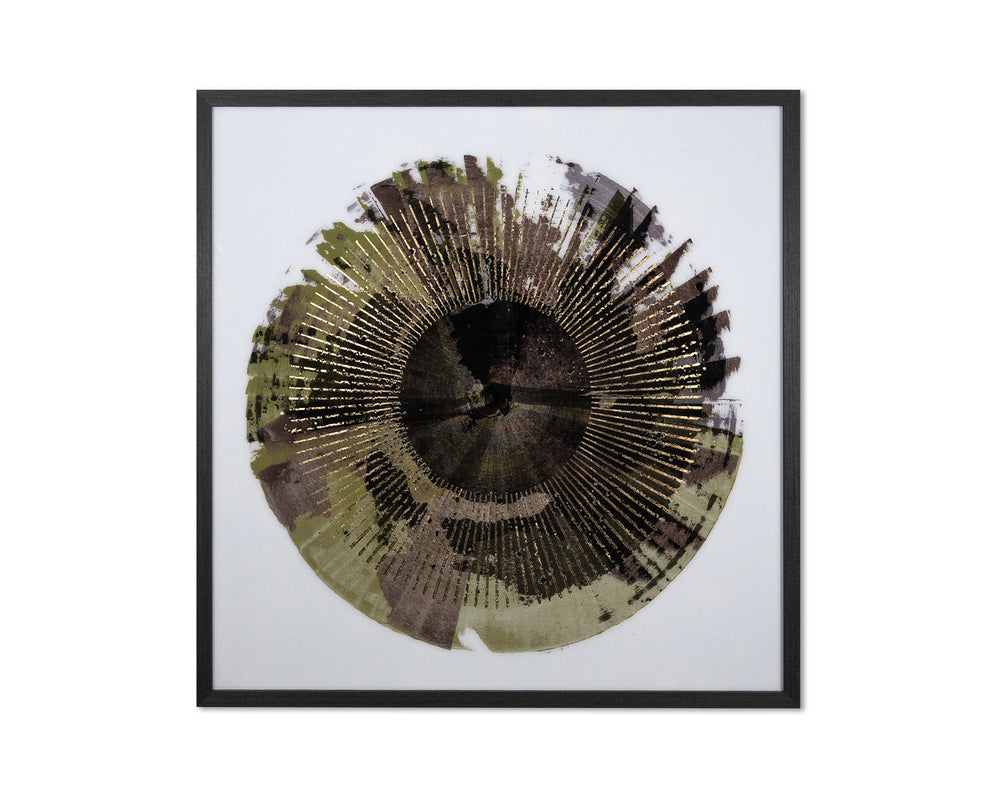SEEING GREEN - 41" X 41" - CHARCOAL FRAME