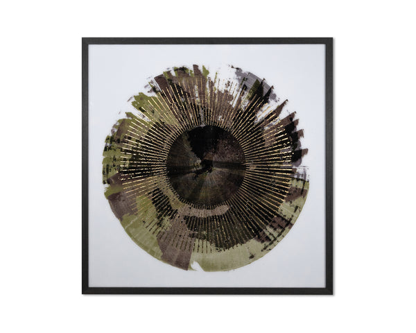 SEEING GREEN - 41" X 41" - CHARCOAL FRAME