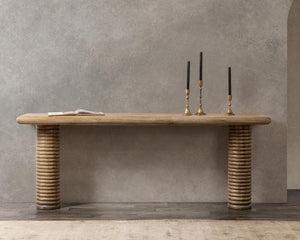 Ilaria Reclaimed Wood Console Table - Sand Washed