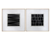 Split Personality (set Of 2) - 48" X 48" - Wood Floater Frame