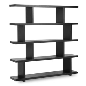 Miri Large Black Shelf - Mid-Century Modern Design