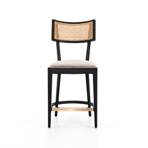 Britt Stool In Brushed Ebony In Counter