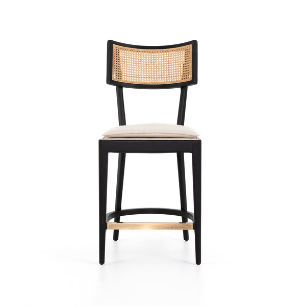 Britt Stool In Brushed Ebony In Counter