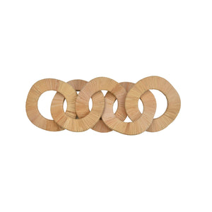 SQUARE NATURAL RATTAN DECORATIVE CHAIN