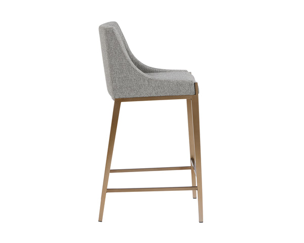 DIONNE COUNTER STOOL - MONUMENT PEBBLE