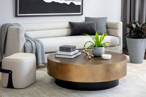 BERNABY COFFEE TABLE - ANTIQUE BRASS