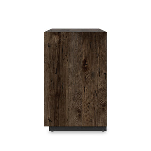 Abaso 6-Drawer Dresser In Ebony Rustic Wormwood Oak
