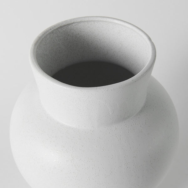 Laforge 10.8H Medium White Ceramic Vase