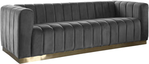 Francis Sofa In Grey Velvet
