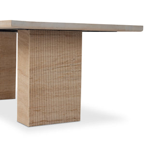 Ritt Dining Table 84" In White Oak
