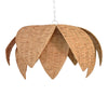 LOTUS SHAPED PENDANT IN NATURAL RAFIA