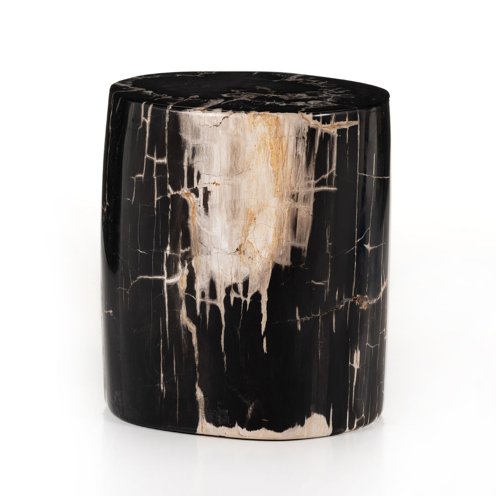Kos End Table In Dark Petrified Wood