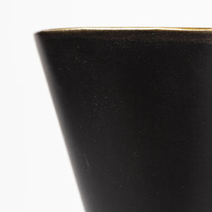 Eris II 7.3x12.6 Black Metal w/Gold Accent Double-Cone Wall Sconce