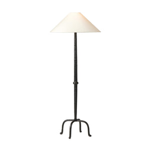 Neville Floor Lamp In Matte Black Cast Aluminum