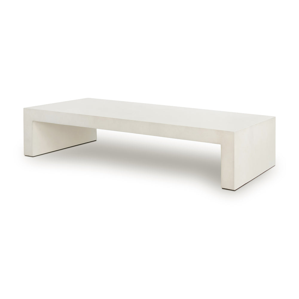Parish Coffee Table In White Concrete