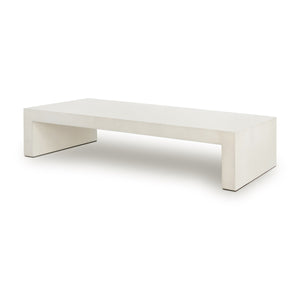 Parish Coffee Table In White Concrete