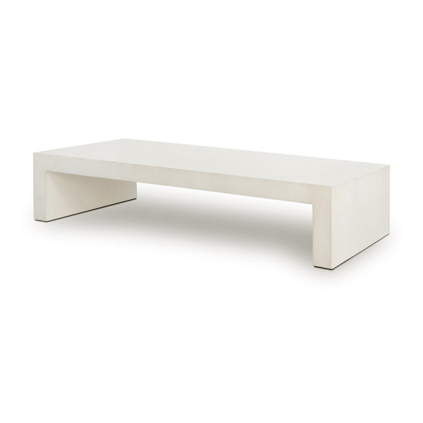 Parish Coffee Table In White Concrete