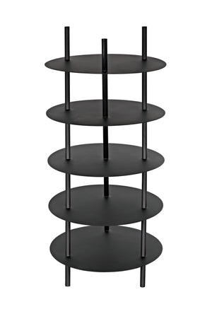 Gautama Industrial Steel Shelf in Matte Black
