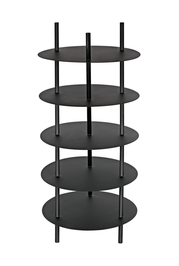 Gautama Industrial Steel Shelf in Matte Black