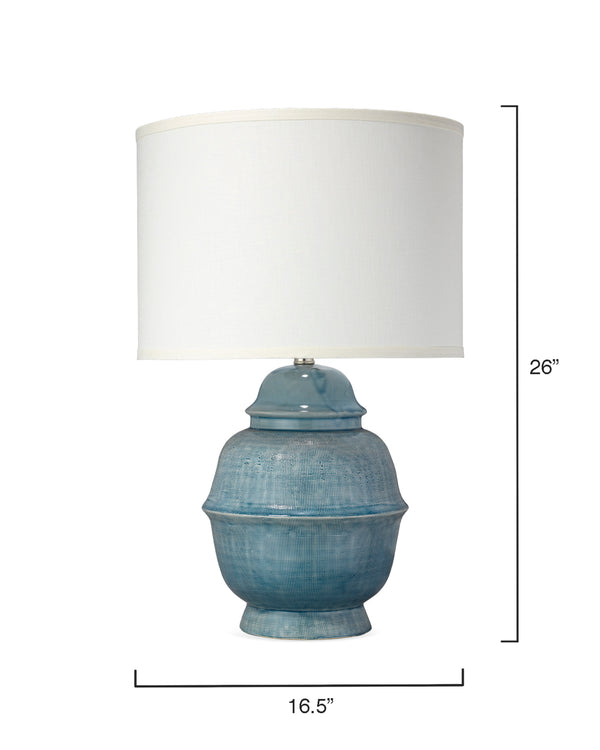 Kaya Ceramic Table Lamp with Linen Shade