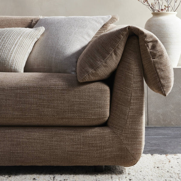 Marcel Sofa-102" - Laken Taupe