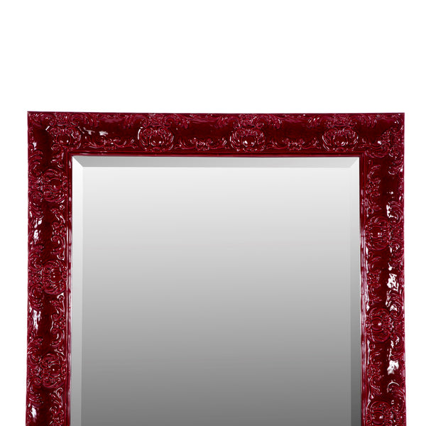 Lacquered 3.5" Red frame Mirror