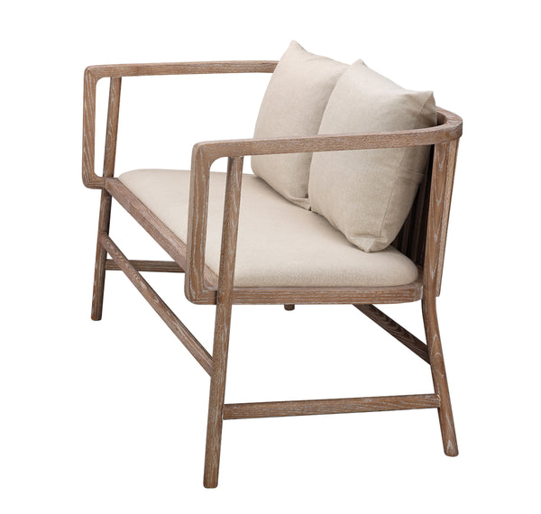 Grayson Wood Settee