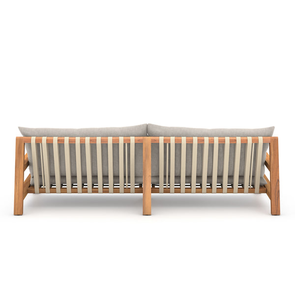 Soren Outdoor Sofa In 95" In Stone Grey