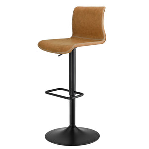 Jayden Low Back Gaslift Bar Stool In Vintage Cedar