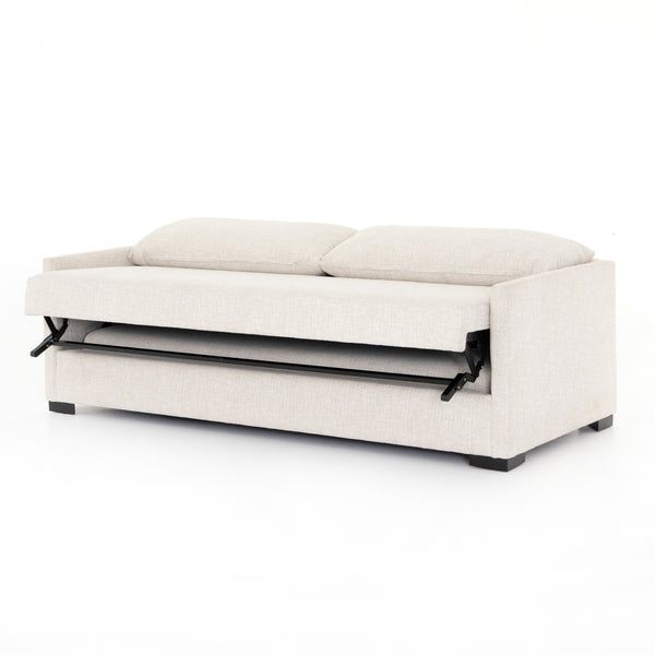 Wickham Sofa Bed In 86.5" In Alameda Snow In Full