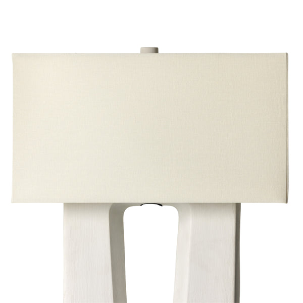 Cuit Table Lamp In Matte White Ceramic